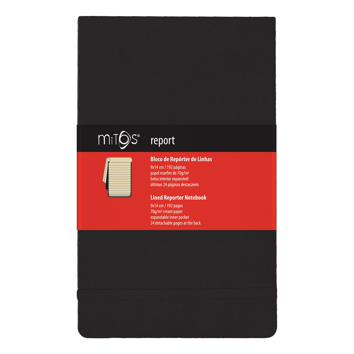 MITOS® REPORT-Caderno Reporter Linhas(9x14cm)192pg